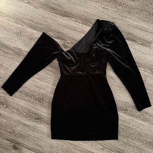NBD Taz Mini Dress in Black new